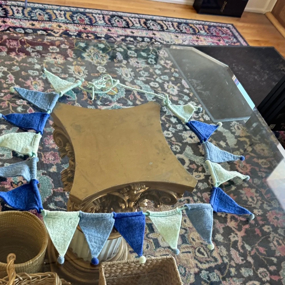 Fair Trade 100% Wool Garland - Pennant - birthday celebration NWT